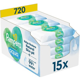 PAMPERS Chusteczki nawilżane Harmonie Aqua (720 szt.)
