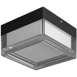 Plafon kwadratowy czarny LED IP65 PLF-53628-BK z serii