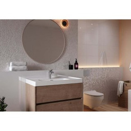 Płytka ścienna ALTERIO white small hexa structure satin