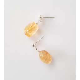 Pakamera Kolczyki Sztyfty z Cytrynem