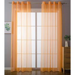 Gardinenbox Zestaw 2 przezroczystych zasłon z woalu, 100%