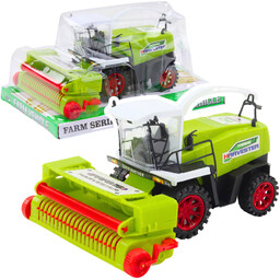 DLA DZIECI KOMBAJN ZABAWKOWY RUCHOMY Z NAPĘDEM ZIELONY