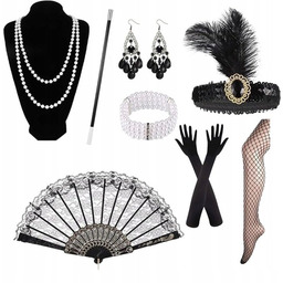 AKCESORIA DAMSKIE RETRO STRÓJ KARNAWAŁOWY KOSTIUM PEAKY BLINDERS