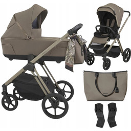 Espiro Miloo Wózek spacerowy spacerówka gondola 2w1 adaptery