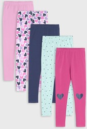 Sinsay - Legginsy 5 pack - Wielobarwny