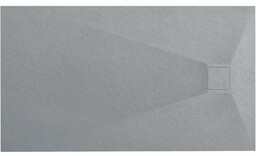 Brodzik prostokątny szary struktura kamienia smc 100x80 Magnum