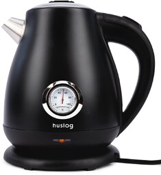 Czajnik elektryczny czarny 1,7L z termometrem 2200W Huslog,