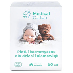 Medical Cotton Płatki kosmetyczne dla dzieci i niemowląt,