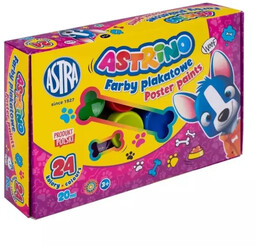 Farby plakatowe 24 kolory Astrino 20ml ASTRA -