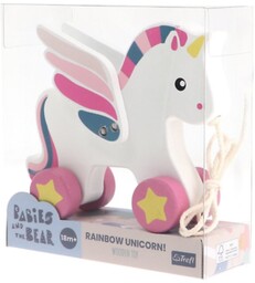 Trefl, Zabawka drewniana, Rainbow Unicorn, 61698
