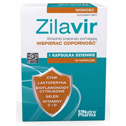 Zilavir, Odporność, Cynk Laktoferyna, 30 Kaps.