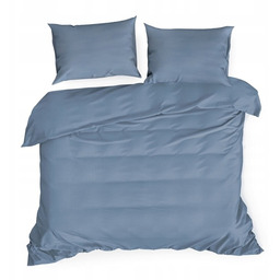 Pościel Satyna Bawełniana 160X200 Kolekcja Nova Eurofirany Niebieska