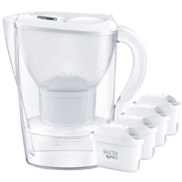 Dzbanek filtrujący BRITA Marella XL Biały + 4