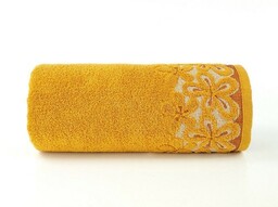 Ręcznik Bella 70x140 żółty kurkuma frotte 450 g/m2