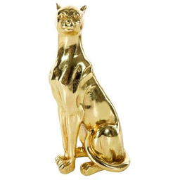 EUROFIRANY Figurka dekoracyjna Femi 06 Gepard Złoty Zyskaj