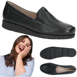 Eleganckie półbuty damskie ze skóry naturalnej CAPRICE klasyczne