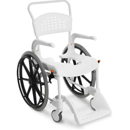 Wózek toaletowo-prysznicowy Etac Clean koła 24" biały