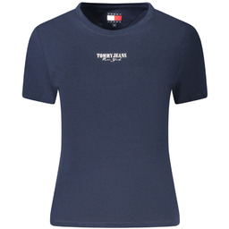 TOMMY HILFIGER DAMSKI T-SHIRT Z KRÓTKIM RĘKAWEM NIEBIESKI