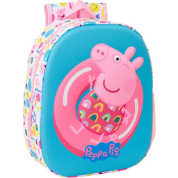 PEPPA PIG 3D plecak szkolny, z wzorem 3D,