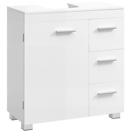 Szafka pod umywalkę VASAGLE, 3 szuflady, 2 przegrody,