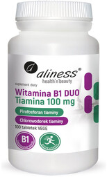 ALINESS Witamina B1 Duo Tiamina 100mg 100tabs