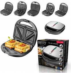 Opiekacz 5w1 Sandwich Gofrownica Wypiekacz do Orzeszków Grill