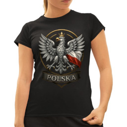 Polska - Orzeł Biały - damska koszulka