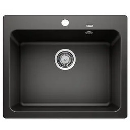 Blanco NAYA 6 525941 Granitowy Czarny Zlewozmywak prostokątny