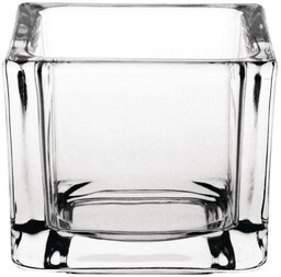 Olympia Świecznik szklany 6 szt. 6x6x(H)5cm I Olympia