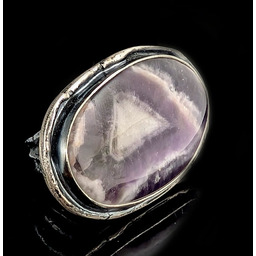 Pakamera Pierścionek retro z ametystem