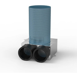 Skrzynka Rozprężna 2x75 125 mm Pod Anemostat Kątowa