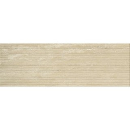 Płytka ścienna NICE TRAVERTIN beige strips structure mat