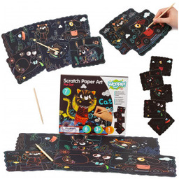 Zestaw Kreatywny Wydrapywanki dla Dzieci 7 el. Woopie