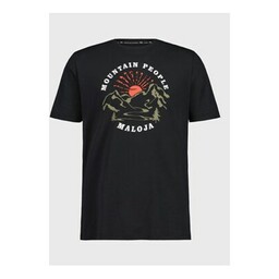 Maloja T-Shirt KapfM. 35502-1-0817 Czarny Regular Fit