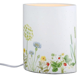 GILDE Lampa stołowa Wild Flowers z porcelany -