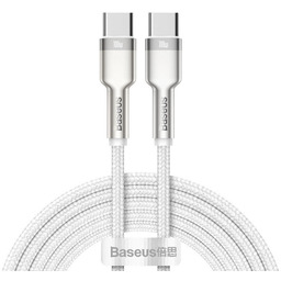 Baseus Cafule USB-C do USB-C, 100W, 2m (biały)