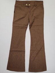 spodnie damskie XRAY TWILL PANT BROWN CHCKR