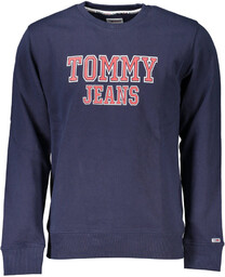 NIEBIESKA BLUZA MĘSKA TOMMY HILFIGER BEZ ZAMKA