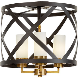 PLAFON LAMPA SUFITOWA LOFT CZARNO-MOSIĘŻNA ASTILA W4