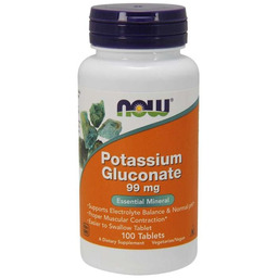 NOW Foods Glukonian potasu 99 mg 100 tab