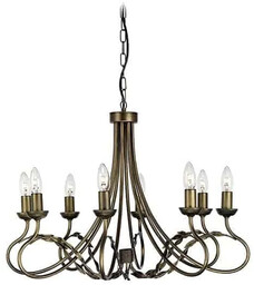 Żyrandol OLIVIA OV8 BLK/GOLD Elstead