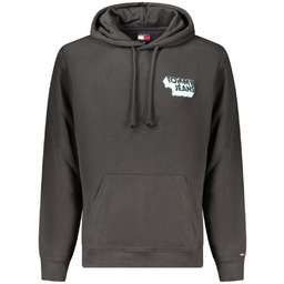 TOMMY HILFIGER MĘSKA CZARNA BLUZA Z ROZPIĘCIEM