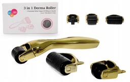 3x Derma roller ciało twarz oczy dermaroller 3w1