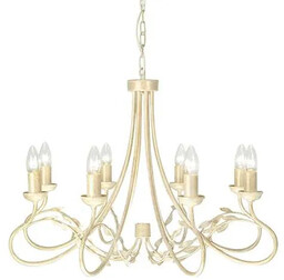 Żyrandol OLIVIA OV8 IVORY/GOLD Elstead