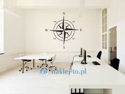 Róża wiatrów naklejka naklejka na ścianę
