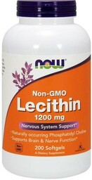 Now Foods Lecytyna (Bez Gmo) 1200 Mg -