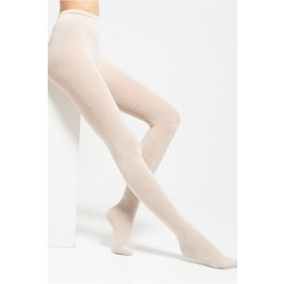 Rajstopy damskie bawełniane z dodatkiem wełny kremowe 602