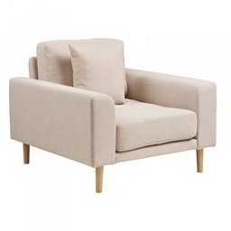 House Nordic LIDO Fotel Tapicerowany / Piaskowy