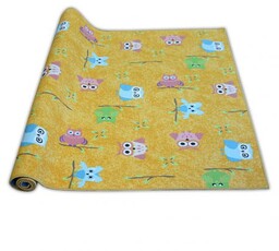 Dywan OWLS żółty SOWY SÓWKI 95x400 cm