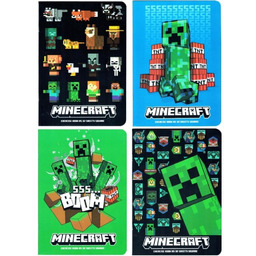 Zeszyt szkolny A5 60 kartek w linię Minecraft